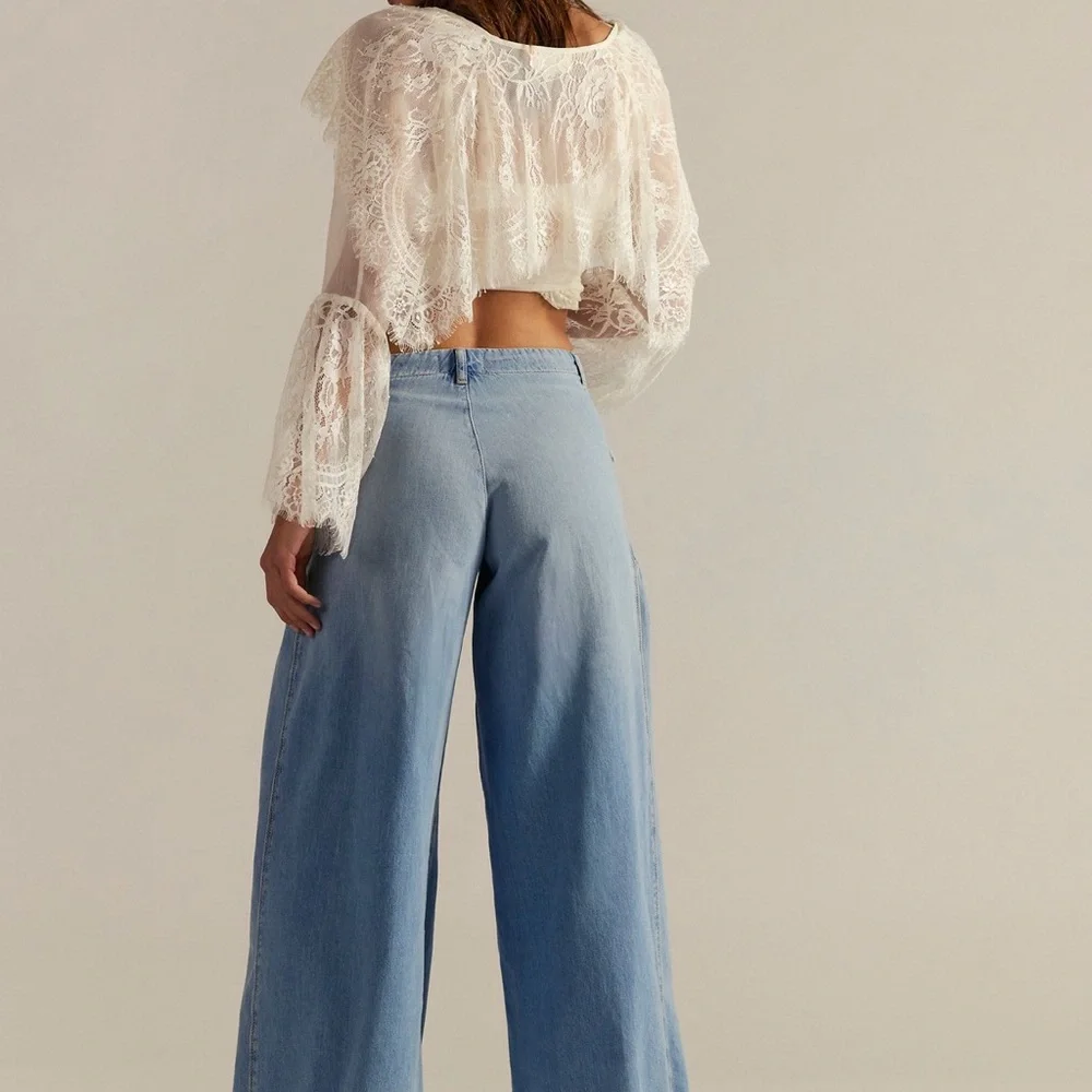 Free People Black Flare Jeans - Picture 5 of 5